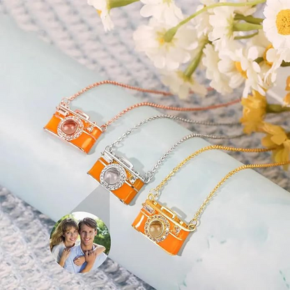 Collar Cámara Personalizada con Foto Interior | Joya Proyector Única